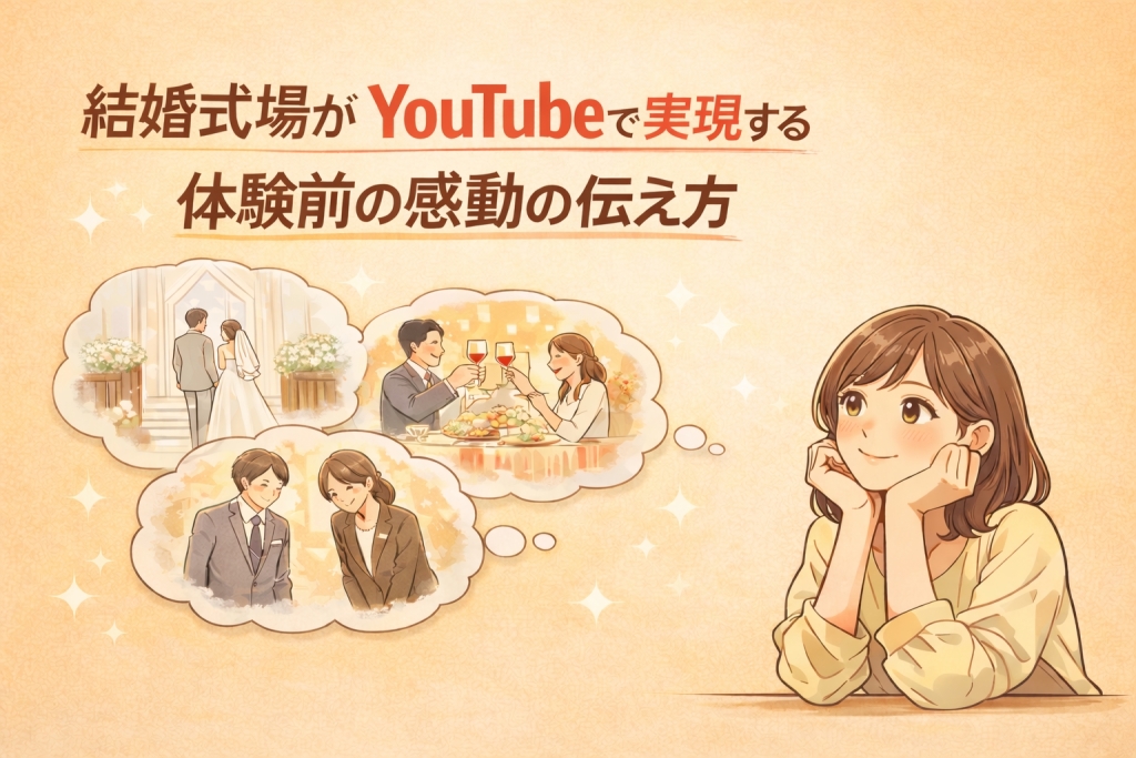 結婚式場がYouTubeで実現する“体験前の感動”の伝え方